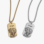 Pet Face Tag Necklace